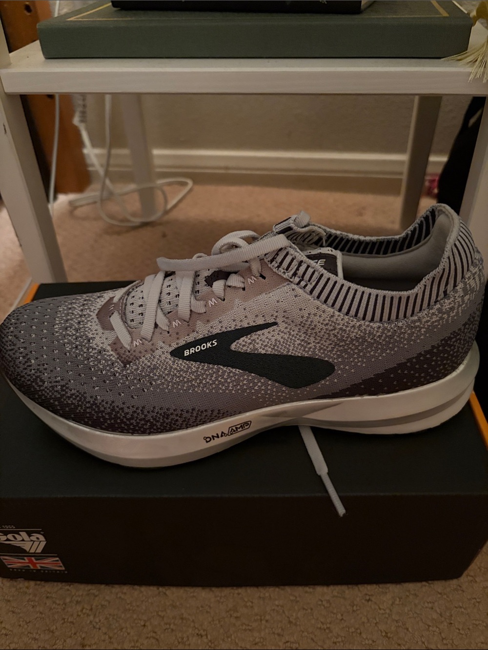 Brooks Levitate 2 Gray and Black Women's Athletic Running Shoe